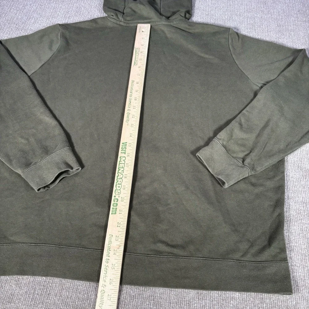 Nike Sportswear Club Fleece Hoodie Sweatshirt Womens 2XL Olive Green‎ Emroidered